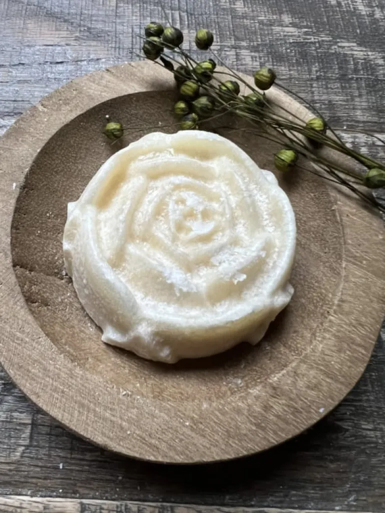 Amberblokje roos Silk