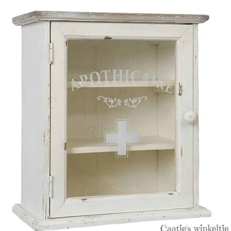 Apothekerskast brocante look 32*18*36