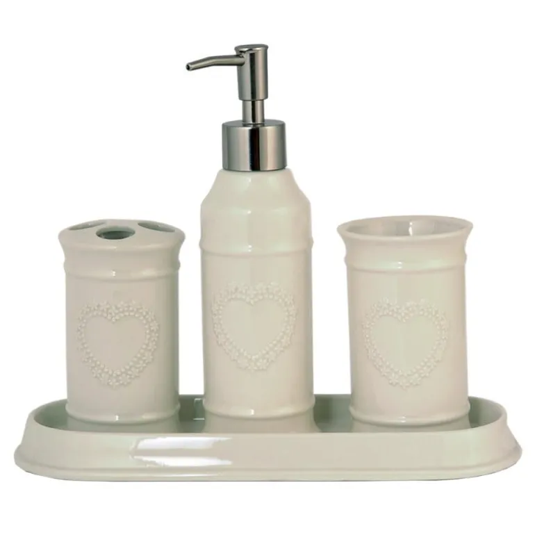 Badkamerset 4-delig Romantic Heart