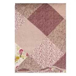 Bedsprei bloemetjes paars 2 persoons 230*250