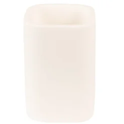 Beker/tandenborstelhouder wit