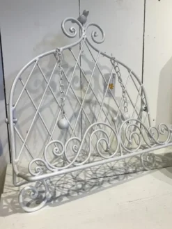 Boekenstandaard wit met vogeltje