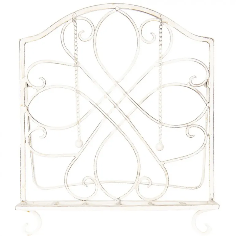 Boekstandaard Brocante look wit