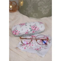Brillenkoker Bella met roosjes motief