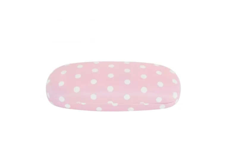 Brillenkoker polkadot roze