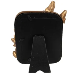 Brocante fotolijst bloemen en vlinders beige/goud 10*15