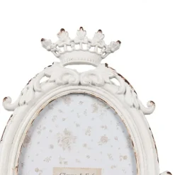 Brocante fotolijst voor 3 foto’s wit 24*20