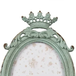 Brocante fotolijst voor 3 foto’s groen 24*20