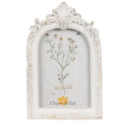 Brocante fotolijst wit 10*15