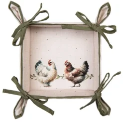 Broodmandje boerderij kippen