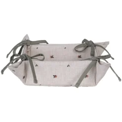 Broodmandje haas en roosjes groen