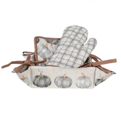 Broodmandje pompoen grijs