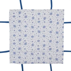 Broodmandje roosjes blauw