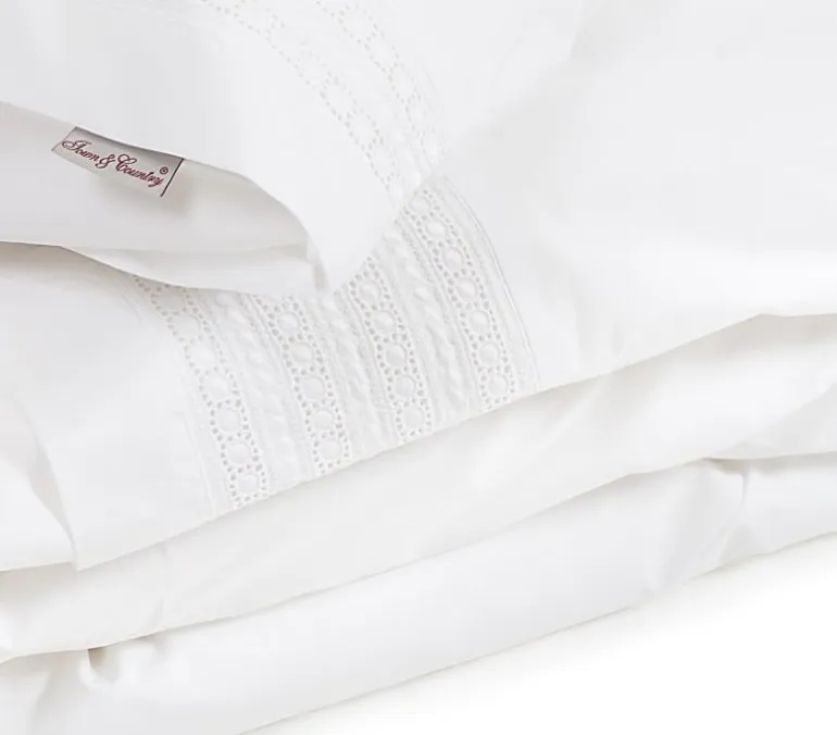 Camilla percal dekbedovertrek wit 240*220