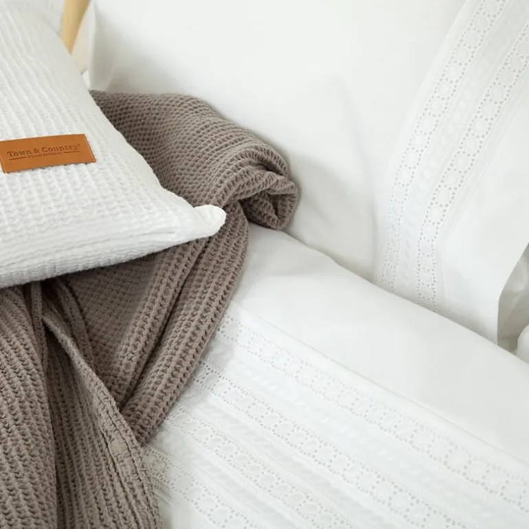 Camilla percal dekbedovertrek wit 240*220