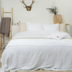 Camilla percal dekbedovertrek wit 140*220