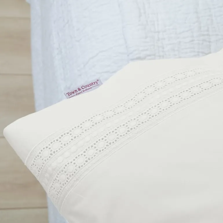 Camilla percal dekbedovertrek offwhite 240*220