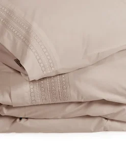Camilla percal dekbedovertrek zand 140*220