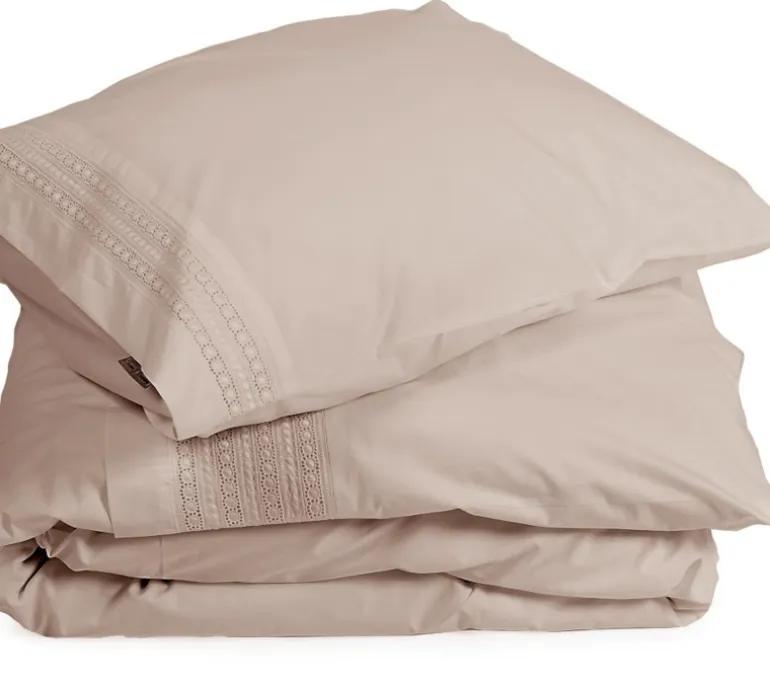 Camilla percal dekbedovertrek zand 140*220