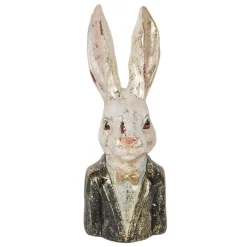Decoratie beeld meneer konijn 32cm