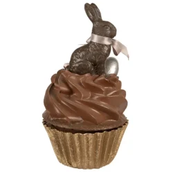 Decoratie doosje cupcake met konijntje