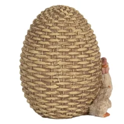 Decoratie ei met kippetjes 9*8*10