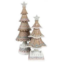 Decoratie gingerbread Kerstoom 25 cm