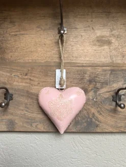 Decoratie hanger ijzeren hart 15*5*15