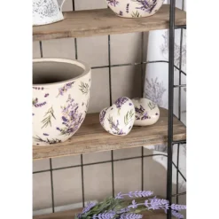 Decoratie hart Lavendel (M) 8*8*4