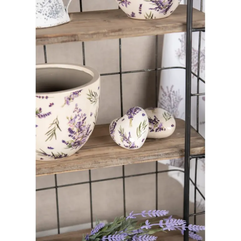 Decoratie hart Lavendel (M) 8*8*4
