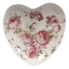 Decoratie hart met roosjes 11*11*4