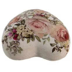 Decoratie hart roosjes 11*11*4