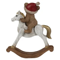 Decoratie hobbelpaard met beertje