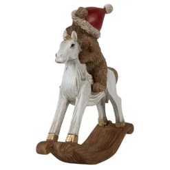 Decoratie hobbelpaard met beertje
