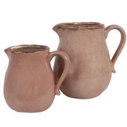 Decoratie kan roze keramiek 17 cm