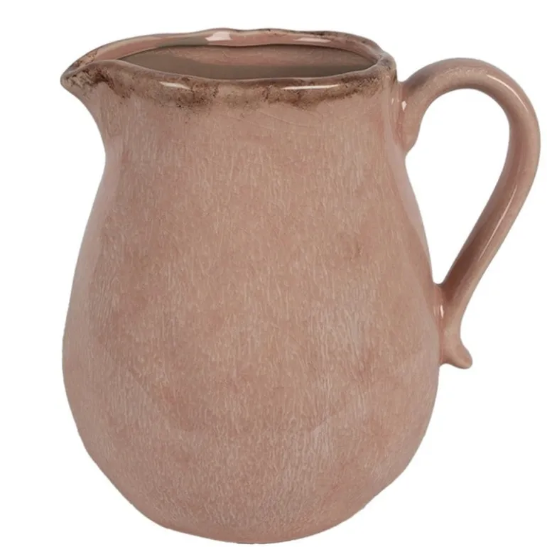 Decoratie kan roze keramiek 21 cm