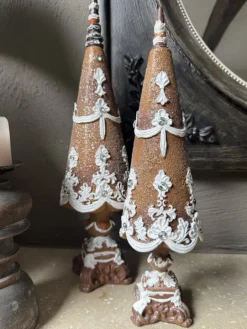 Decoratie kerstboom bruin 9*31