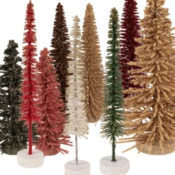 Decoratie kerstboom hout rood 14*25