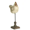 Decoratie kip op voet