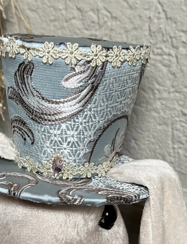 Decoratie konijn buste textiel 18*15*38