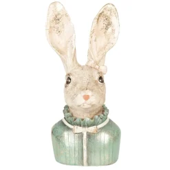 Decoratie konijnen hoofd groen