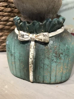 Decoratie konijnen hoofd groen