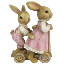 Decoratie konijnen koppel op step