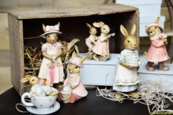 Decoratie konijnen koppel op step