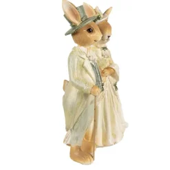 Decoratie konijnen man en vrouw groen