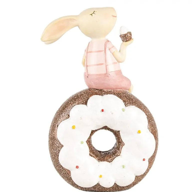 Decoratie konijntje op donut