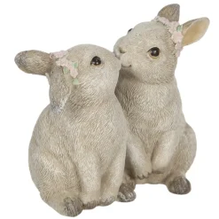 Decoratie kussende konijntjes