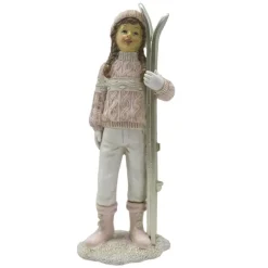 Decoratie meisje met ski’s