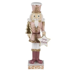 Decoratie notenkraker roze ster