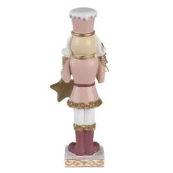 Decoratie notenkraker roze ster